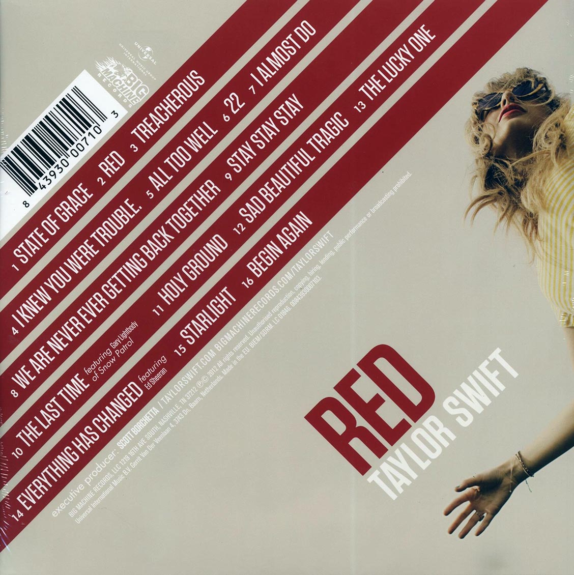 Taylor Swift – Red (180g 2LP Vinyl Record)